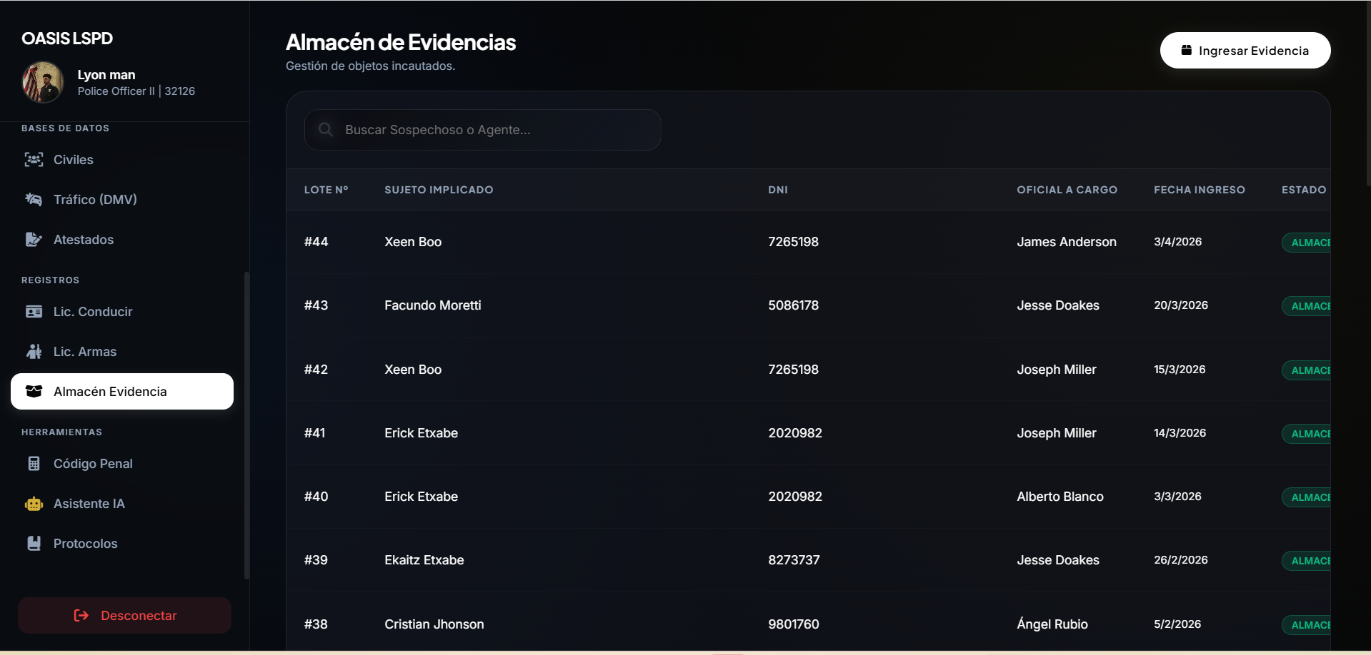 Evidencias