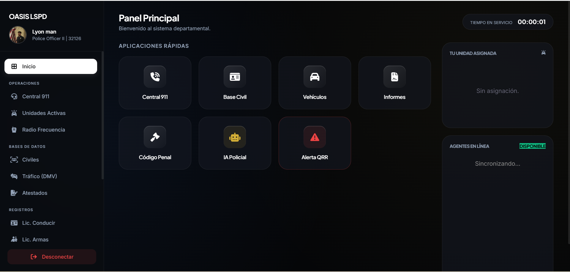 Panel Principal